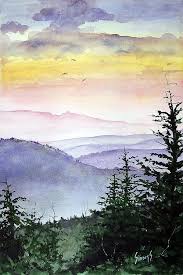 Watercolor sunset tutorial for beginners | easy watercolor sunset ideas. Pin On Scenes