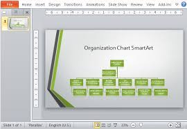Widescreen Organizational Chart Template For Powerpoint