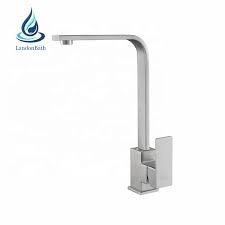 The long faucet neck makes it ideal for double sinks as it can be easily moved sideways. Factory Direct Sell Luxury Square Design Single Handle Long Neck Tall Kitchen Sink Faucet Flat Head Hot Cold Water Mixer Taps Buy Square Kitchen Faucet Hot Cold Water Mixer Taps Kitchen Sink Tap Faucet Product
