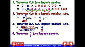 Cara menukar nombor perpuluhan kepada pecahan. Matematik Upsr Penukaran Perpuluhan Juta Kepada Pecahan Dan Nombor Youtube