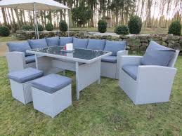 Polyrattan lounge möbel bringen das mediterrane lebensgefühl nach hause. Milos Xl Polyrattan Ecklounge Gartenmobel Sitzgruppe Grau Lounge Mobel Garten Ichwillgartenmoebel De