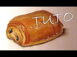 Tutoriel N 12 Dessiner Une Chocolatine Pain Au Chocolat Youtube
