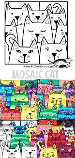 Mosaic Cat In 2020 Primary School Art Lessons Primary School Art Art Lessons Elementary
