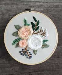 As inspiration for me serve birds and animals. Finished Stitching This Garden Roses Pattern From Diana Vingert I Love How 3d The Flowers Are Embroidery