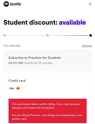 The person can then download spotify, go to my account, and then click on go. Solved India Issue Paying For Monthly Premium For Stude The Spotify Community