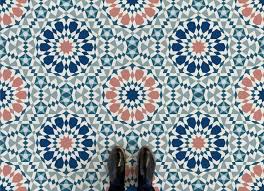 Clean your tiles really well. Moroccan Pattern Vinyl Flooring Atrafloor