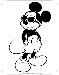 Select from 35653 printable crafts of cartoons, nature, animals, bible and many more. Mickey Mouse Summer Coloring Pages Disneyclips Com