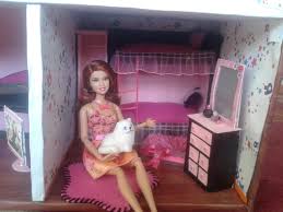 دول هاوس او بيت للدمى من أعمالي Beautiful Hand Made Doll House Crafts Toddler Bed Diy