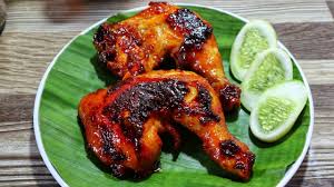 In java, the chicken is usually marinated with the mixture of kecap manis (sweet soy sauce) and coconut oil, applied with a brush during grilling. Ayam Bakar Home Facebook
