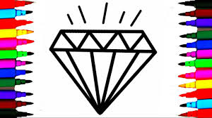 Coloring pages of diamonds 2446. Crystals Jems Diamond Coloring Pages L How To Draw And Color Crystals Videos For Kids Rainbow Colors Youtube