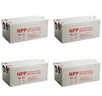 NPG12-250Ah (4Pcs) Gel Battery 12V 250Ah For Solar Power UPS Marine Boat RV