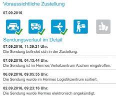 Die zustellzeit bezieht sich aber auf die ganze stadt. Hermes Lieferzeit