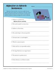 Free Printable Adjective To Adverb Activity Sentences This Worksheet Asks Your Student To Rewrite A Sentence Adverbs Sentences Adverbs Worksheet Adverbs