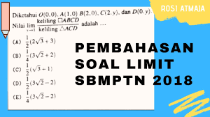 Kumpulan soal sbmptn 2018 tkd soshum:download soal sbmptn tkd soshum 2018 kode 653. Pembahasan Soal Sbmptn 2018 Limit Fungsi Youtube