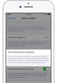 Iphone Battery And Performance Apple Support