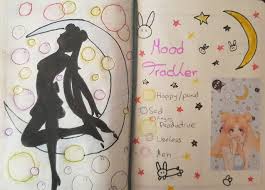 Sailor Moon Inspired Bujo Layout Sailor Moon Bujo Layout School Notes