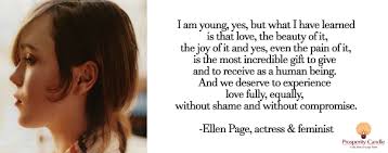 Ellen Page Quotes. QuotesGram via Relatably.com