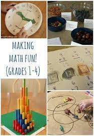 Looking for the best way to teach your 5th grade students. Hands On Math Activities For Making Elementary Math Fun Frugal Fun For Boys And Girls Math Activities Elementary Elementary Math Fun Math
