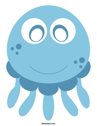 Shark mask template | free printable papercraft templates. Printable Jellyfish Mask