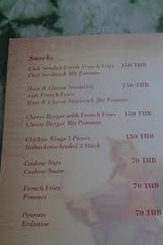 Pj S Menu Sample Picture Of Pjs Bar And Restaurant Thong Krut Tripadvisor Use this menu information as a. tripadvisor