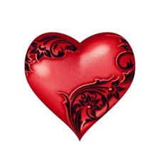 Black And Red Heart Heart Scroll Red W Black Red Heart Tattoos Heart Tattoo Heart Stickers