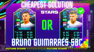 Bought lionel messi so i customized my stadium with a barcelona theme! Bruno Guimaraes Future Stars Sbc Cheapest Solution Fifa 21 Youtube