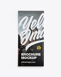 Matte Flyer Mockup In Stationery Mockups On Yellow Images Object Mockups