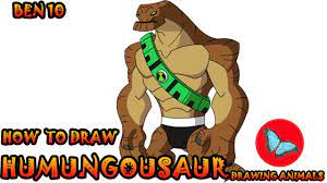 How To Draw Humungosaur from Ben 10 | Drawing Animals - YouTube