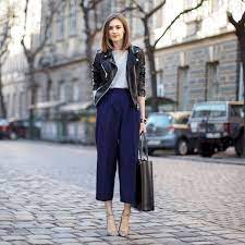 10 Workwear Essentials Every Twentysomething Should Own Leather Jacket Outfits Spring Work Outfits Fashion