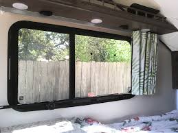 25.5 width x 23.5 height rv window, tiny house vertical slider w/screen & interior camper window clamp ring for 2 wall thickness included, teardrop replacement trailer window $119.95 $ 119. Rvs Travel Trailers Curtain Tracks Com
