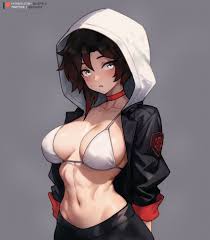 bluefield, rwby, ruby rose, 1girl, :o - Anime R34