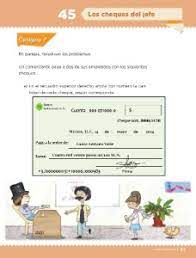 Escribe tus conclusiones y compáralas con las de tus compañeros. 45 Los Cheques Del Jefe Ayuda Para Tu Tarea De Desafios Matematicos Sep Primaria Cuarto Respuestas Y Explicaciones