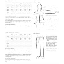 Rab Clothing Size Charts Coastal Sports