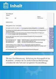 Die abmahnung enthält meist den passus, dass ein erneuter verstoß zur kündigung führt. Abmahnung Verletzung Der Anzeigepflicht Bei Krankheit Vorlage Muster Checkliste
