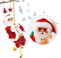 Amazon.com: Climbing Santa Claus on Ladder with Led Lights ...
