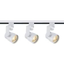 Satco Mizner 3 Light White Angle Arm Led Track Kit 44a47 Lamps Plus Track Lighting Kits Track Lighting Led Track Lighting