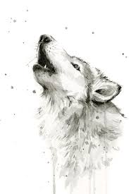 This time i will teach you how to draw a wolf in 6 different ways and in 3 different styles. Howling Wolf Watercolor Painting By Olga Shvartsur