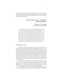 A critique is usually written in response to a creative work such as a. Pdf The Making Of A Filipino Philosopher