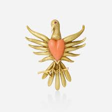 tiffany bird brooch