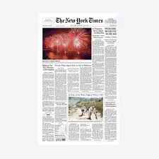 The former new york daily news sportswriter. New York Times Front Page Reprints Nytstore