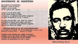 DESCENDIENTE DE CUAUHTéMOC