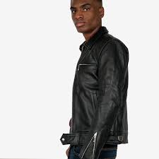 Idol Black Leather Jacket With Nickel Hardware Original Fit Size 34 36 46