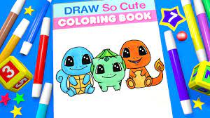 Squirtle pokemon coloring pages charmander. Pokemon Sarter Coloring Pages Squirtle Charmander Bulbasaur Youtube