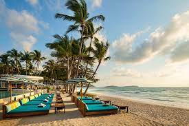 Seen Beach Club Samui Beach Seating Area Endless Pool Riverside Bangkok Samui Beach