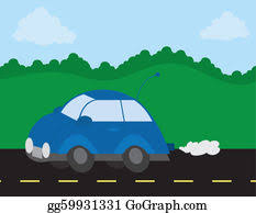 See more ideas about clip art, art transportation, car cartoon. Vector Art Car And Road Clipart Drawing Gg62852904 Gograph