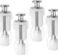 ZFYQ Fissaggio Sedile WC, 4 Pezzi Fissaggio Tavoletta WC a Espansione, Viti  di Ricambio, Viti in Gomma per Fori Ciechi in Serbatoi d'acqua, Bianco : ...
