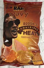 Rap Snacks 301567 Louisiana Heat Lil Boosie S Potato Chips 2 75oz For Sale Online Ebay Potato Chips Rap Snacks Potato Chip Flavors