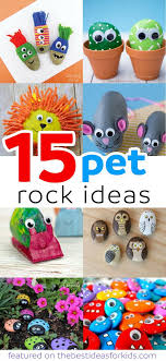 15 Fun Pet Rock Ideas The Best Ideas For Kids Craft Activities For Kids Crafts For Kids Arts And Crafts For Kids