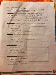Balance and classify five types of chemical reactions: Student Exploration Balancing Chemical Equations Activity B Answers How Are Chemical Equations Balanced 1 Balance Turn On Show Histograms The Course Hero Balancing Chemical Reactions Worksheet 2 Answer Key
