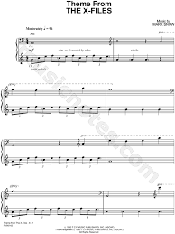 Theme From The X Files From The X Files Sheet Music Piano Solo In C Major Download Print Sheet Music Alto Sax Sheet Music Piano Music
